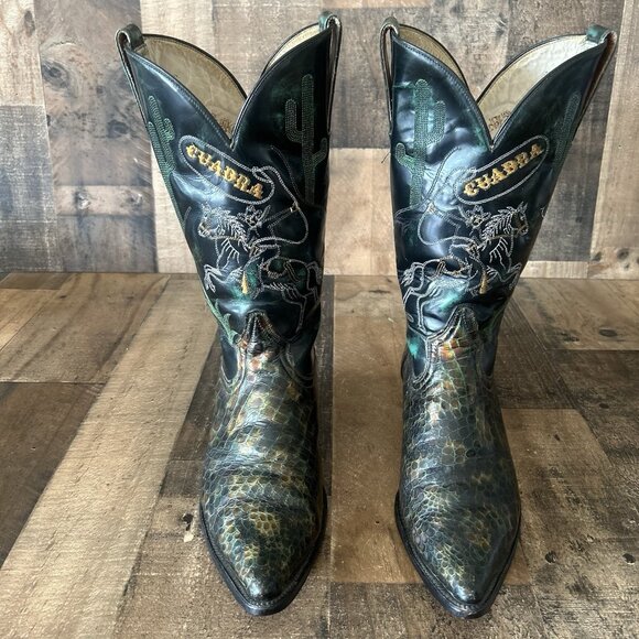 Cuadra Vintage Pointed Toe Western Cowboy Boots Mens 7 D - Picture 12 of 12